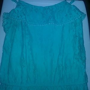 Teal or Turquoise Romper size XL( runs small)